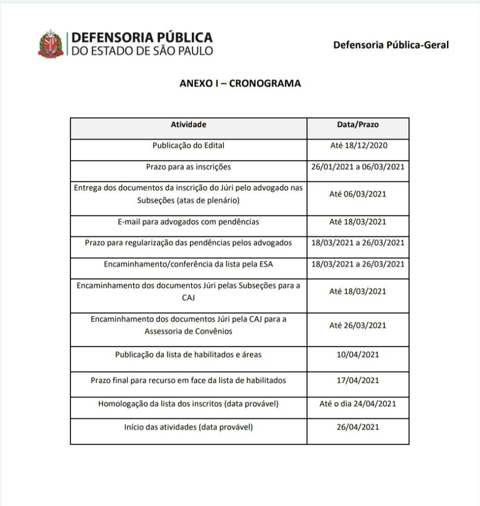 Edital Inscri O E Revalida O Para Presta O De Assist Ncia Judici Ria