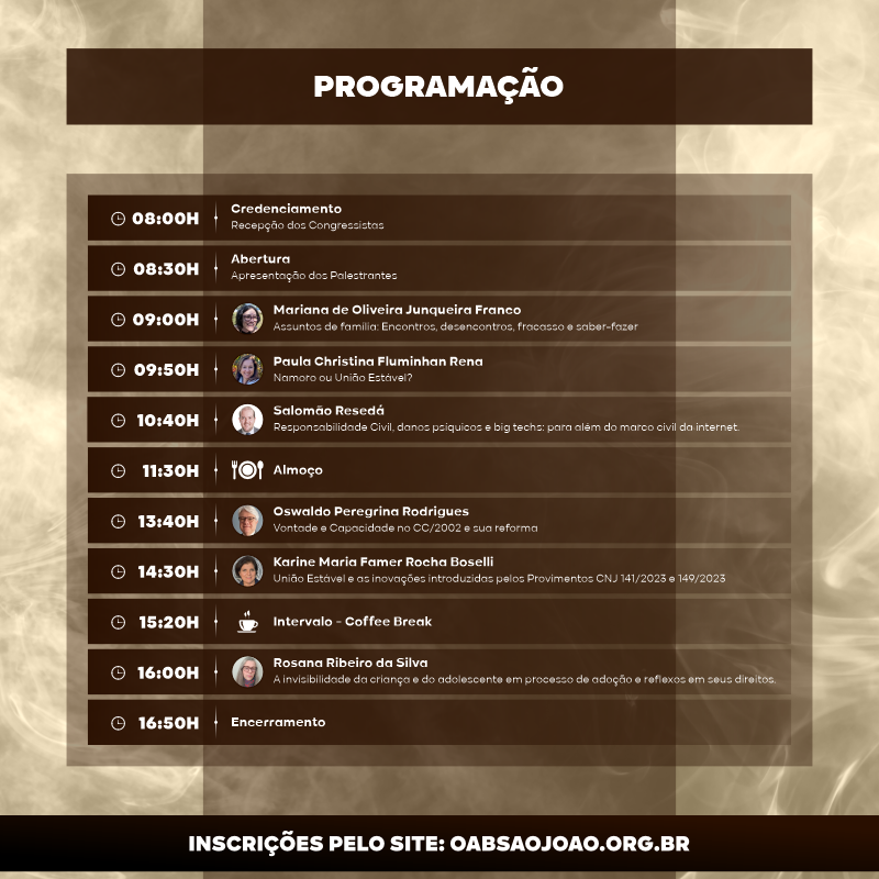 Programação VI Simpósio Direito de Família