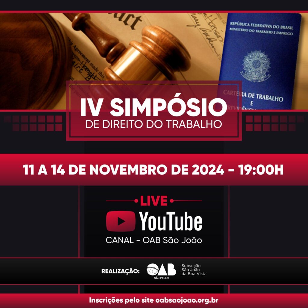 IV SIMPÓSIO DE DIREITO DO TRABALHO