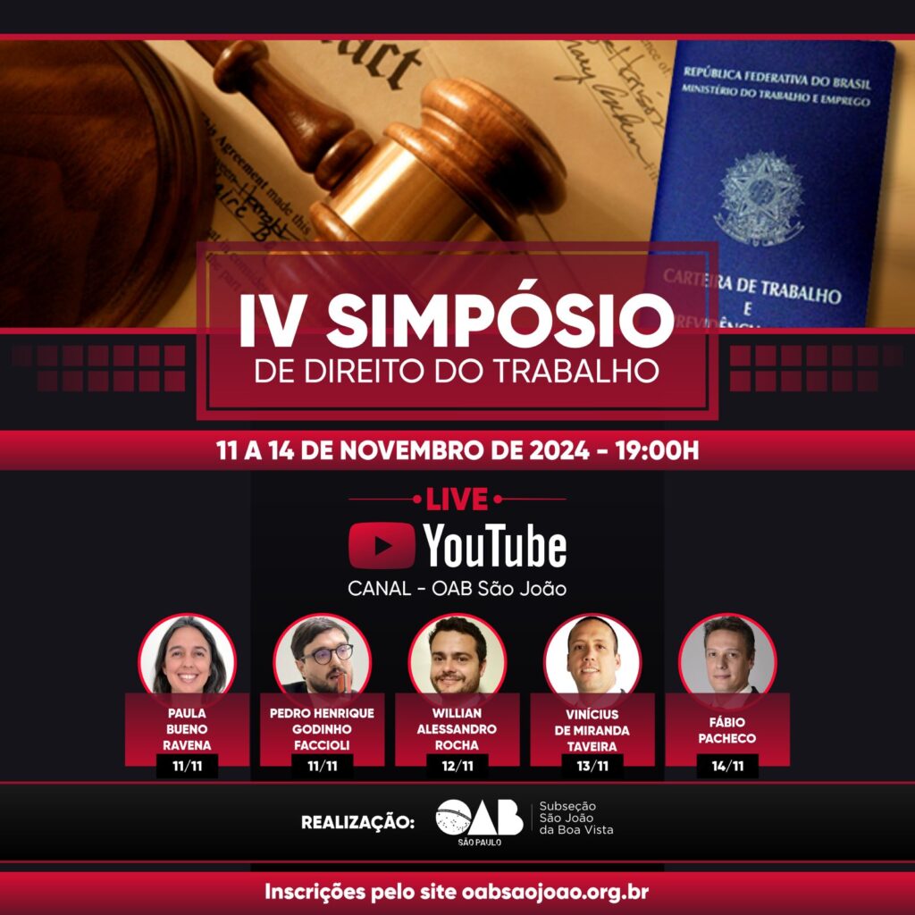 IV SIMPÓSIO DE DIREITO DO TRABALHO